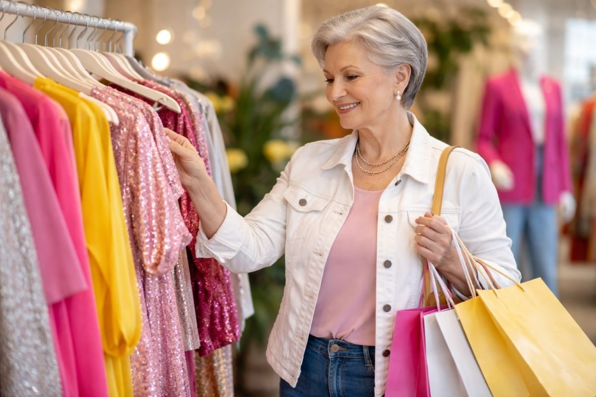 вешалка с платьями