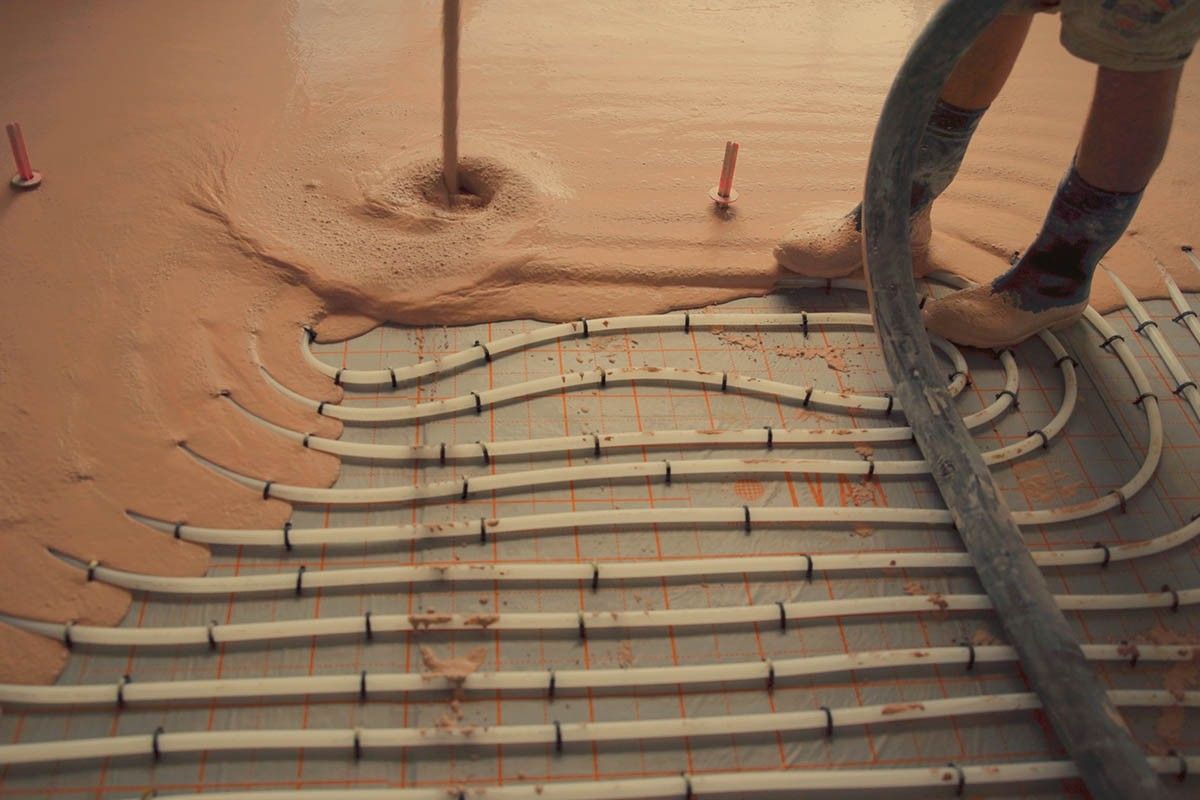 мокрая стяжка пола