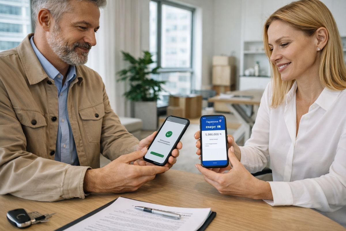 через приложение