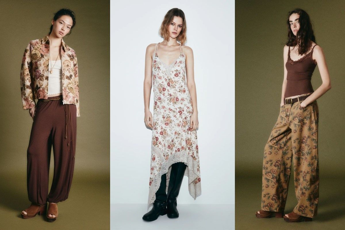 цветы на ткани