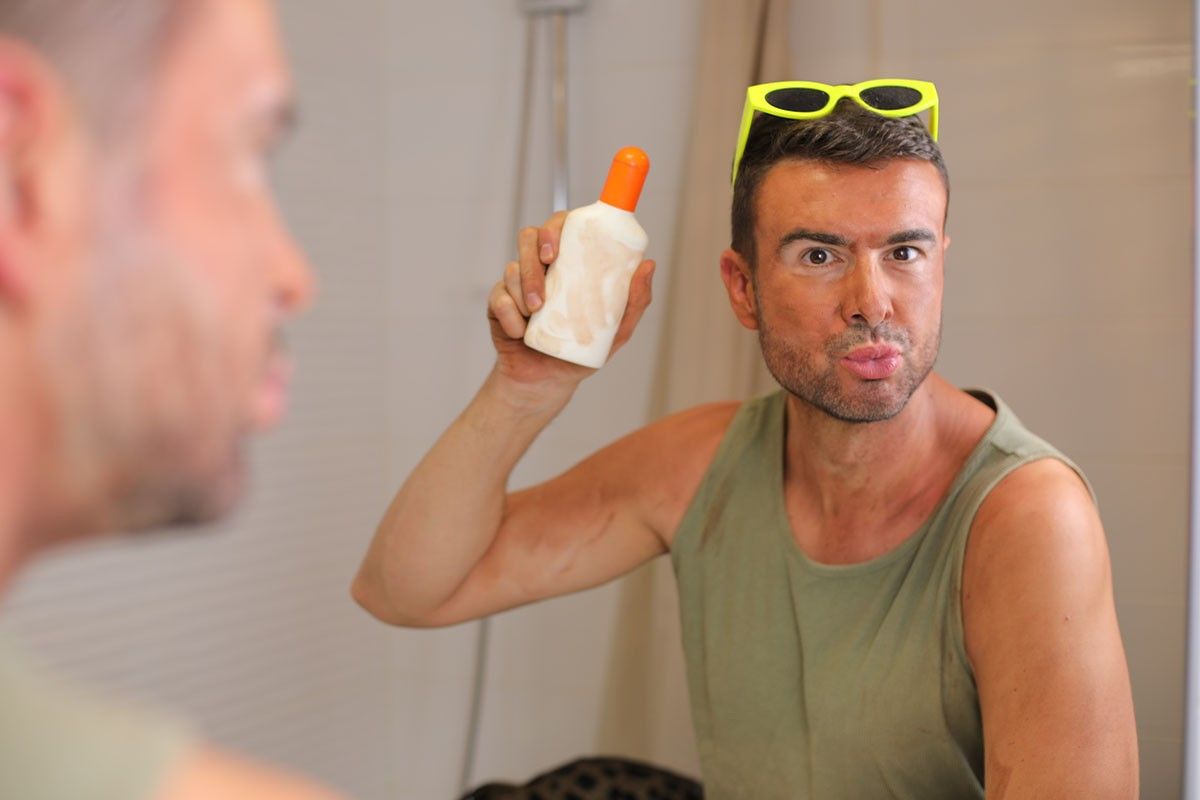 полосатый загар