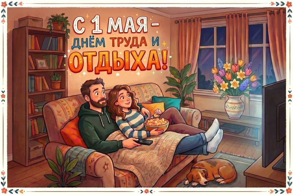 прикольные открытки с 1 мая