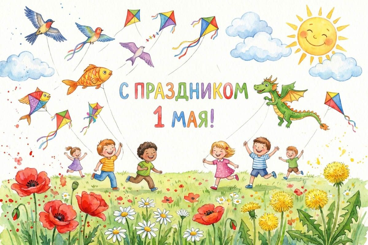 рисунок на 1 мая
