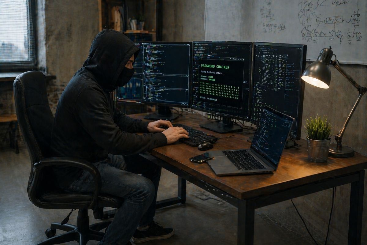 хакер за работой