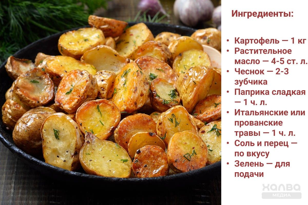 картошка на сковороде