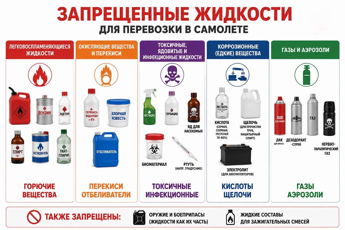 сколько в багаже можно провозить жидкости в самолете