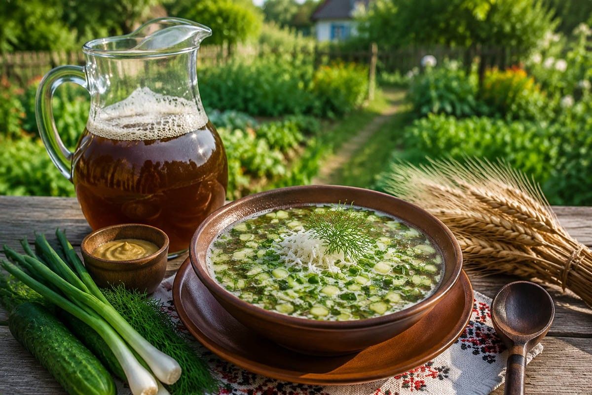 рецепт окрошки на квасе