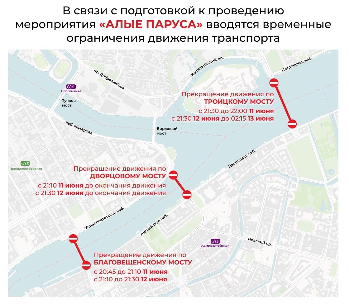 схема ограничений на дорогах