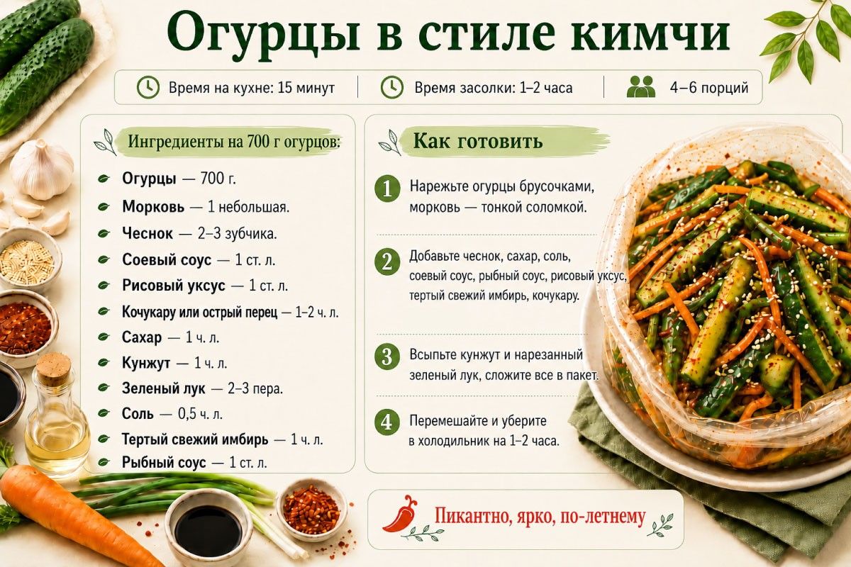 огурцы в пакете