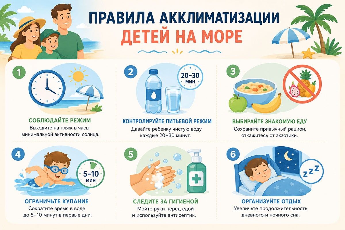 акклиматизация у детей на море