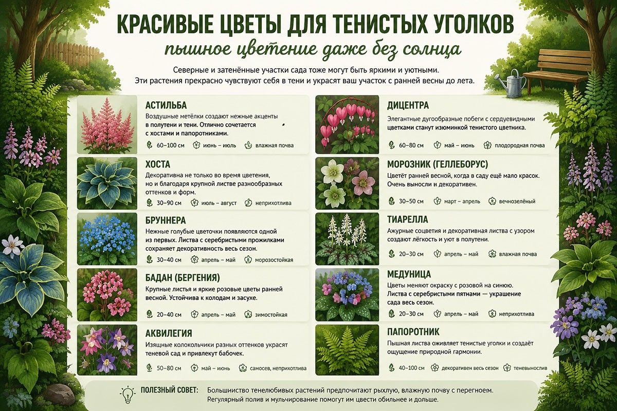 тенелюбивые растения