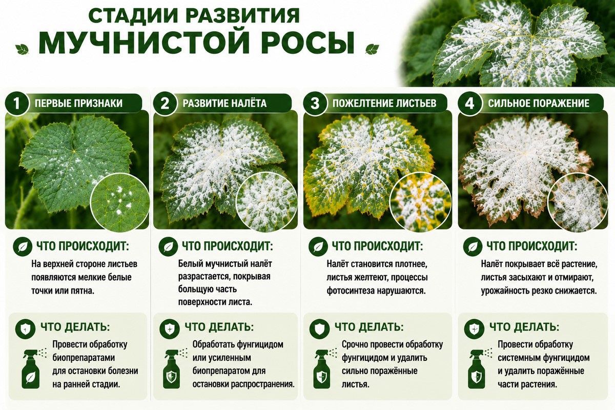 как выглядит мучнистая роса