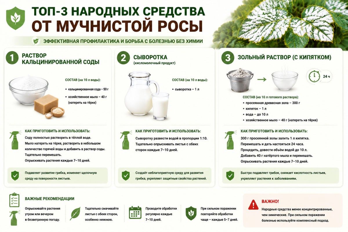 народные средства от мучнистой росы