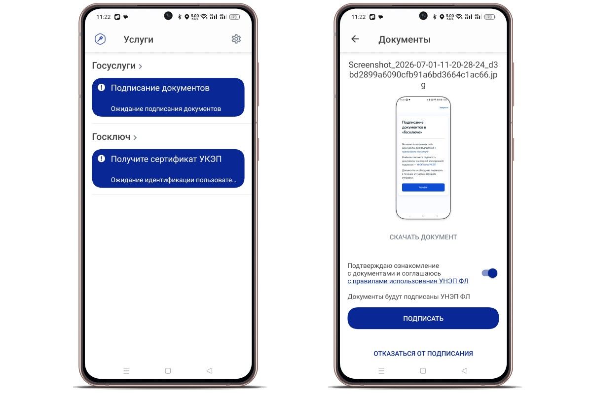 Источник: «Госключ» на Android