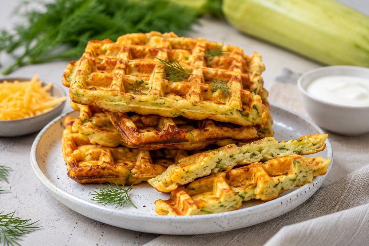 вафли из кабачков с сыром