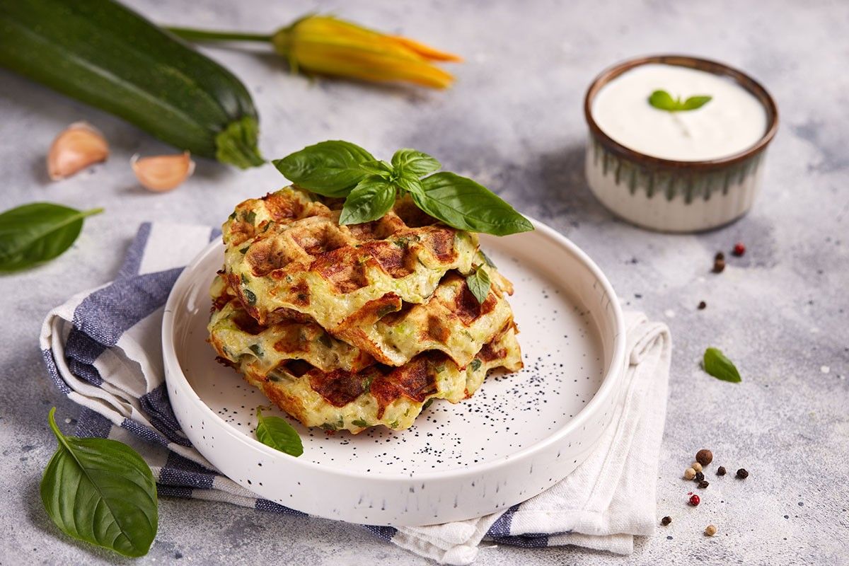 вафли из кабачков курица