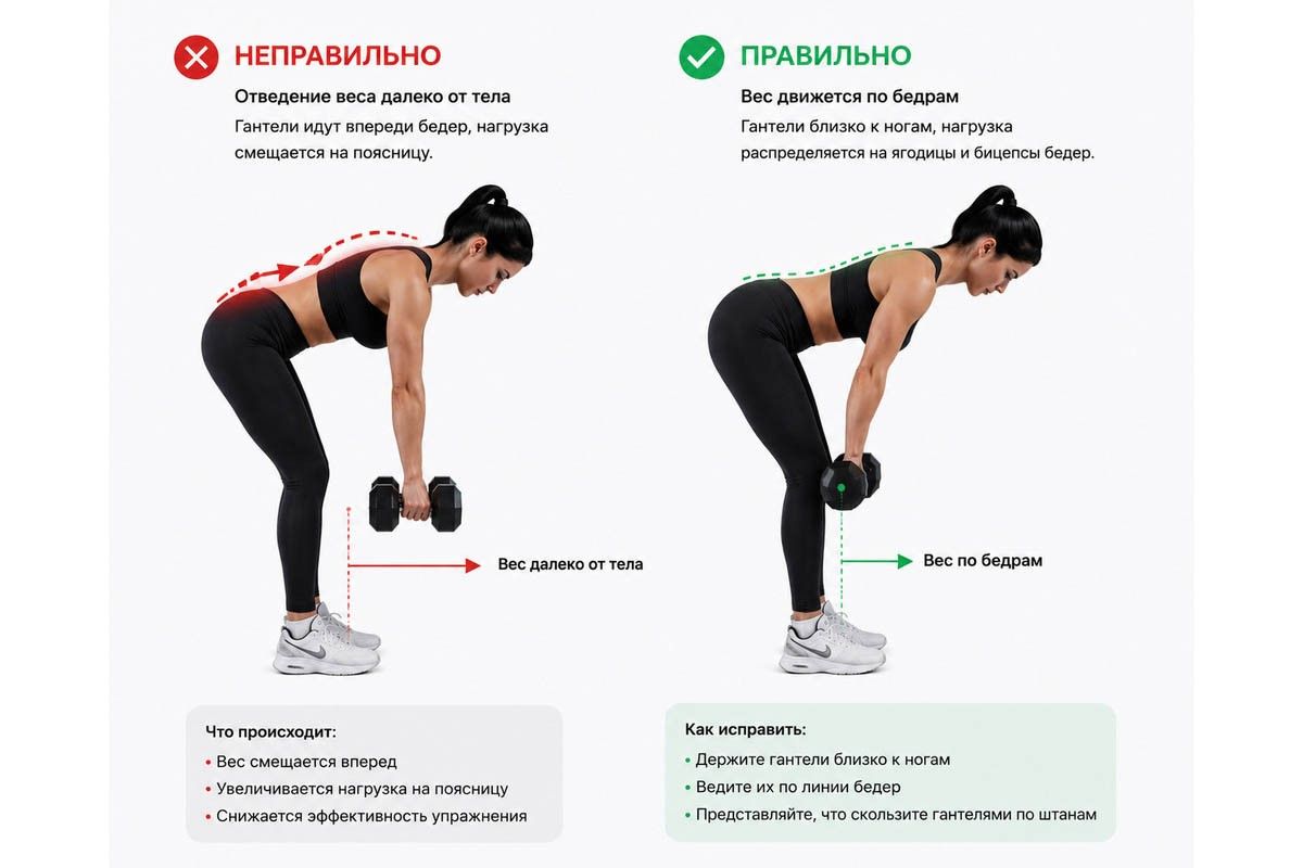 техника румынская тяга