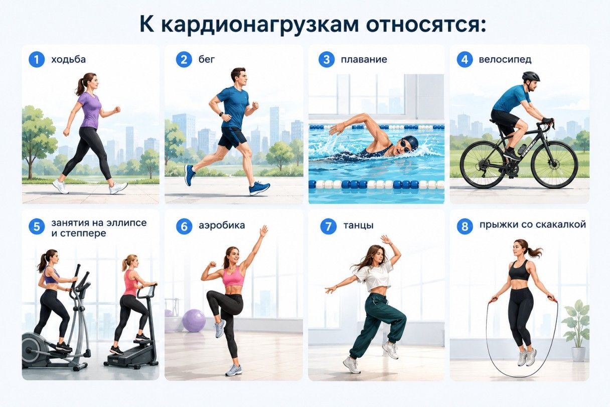 кардио тренировка виды
