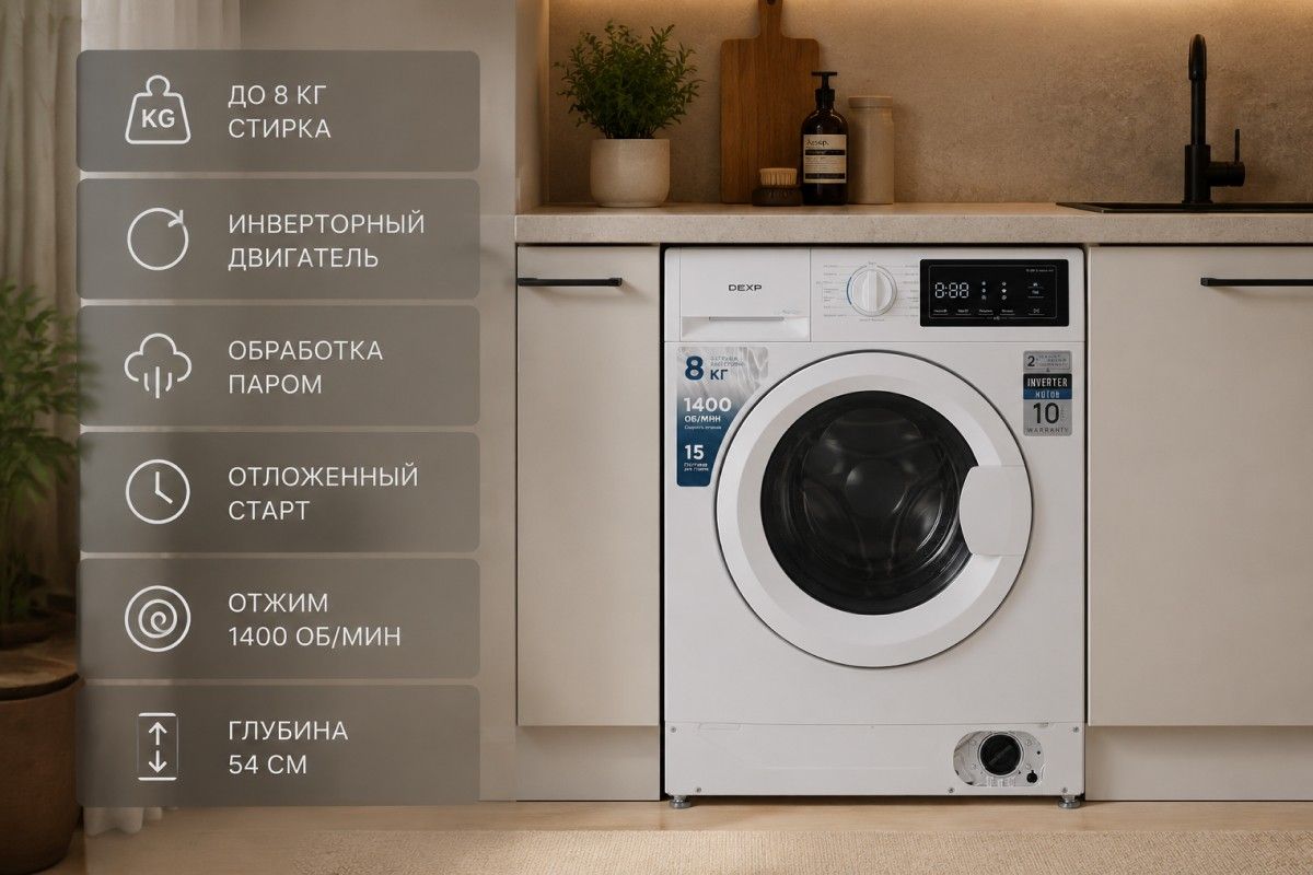 стиральная машинка DEXP
