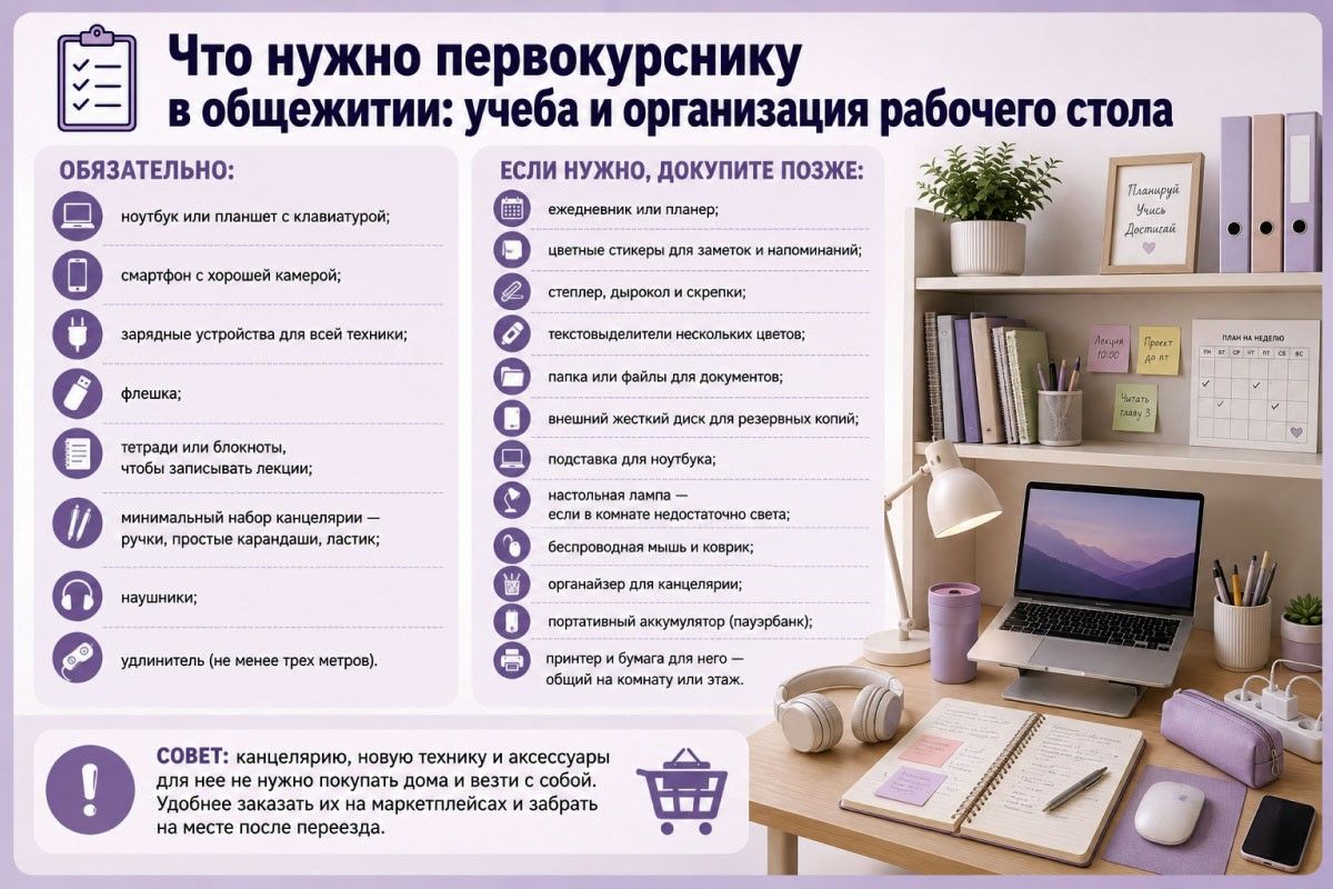 что нужно первокурснику в общежитии