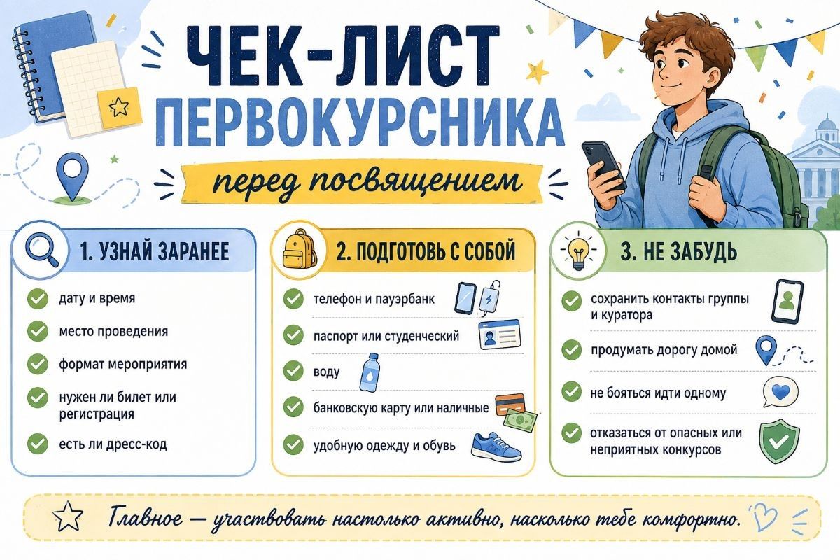 список важных пунктов