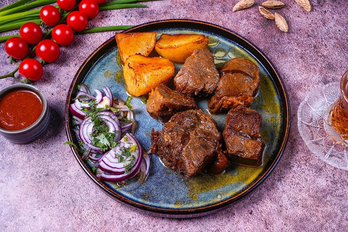 шашлык в казане