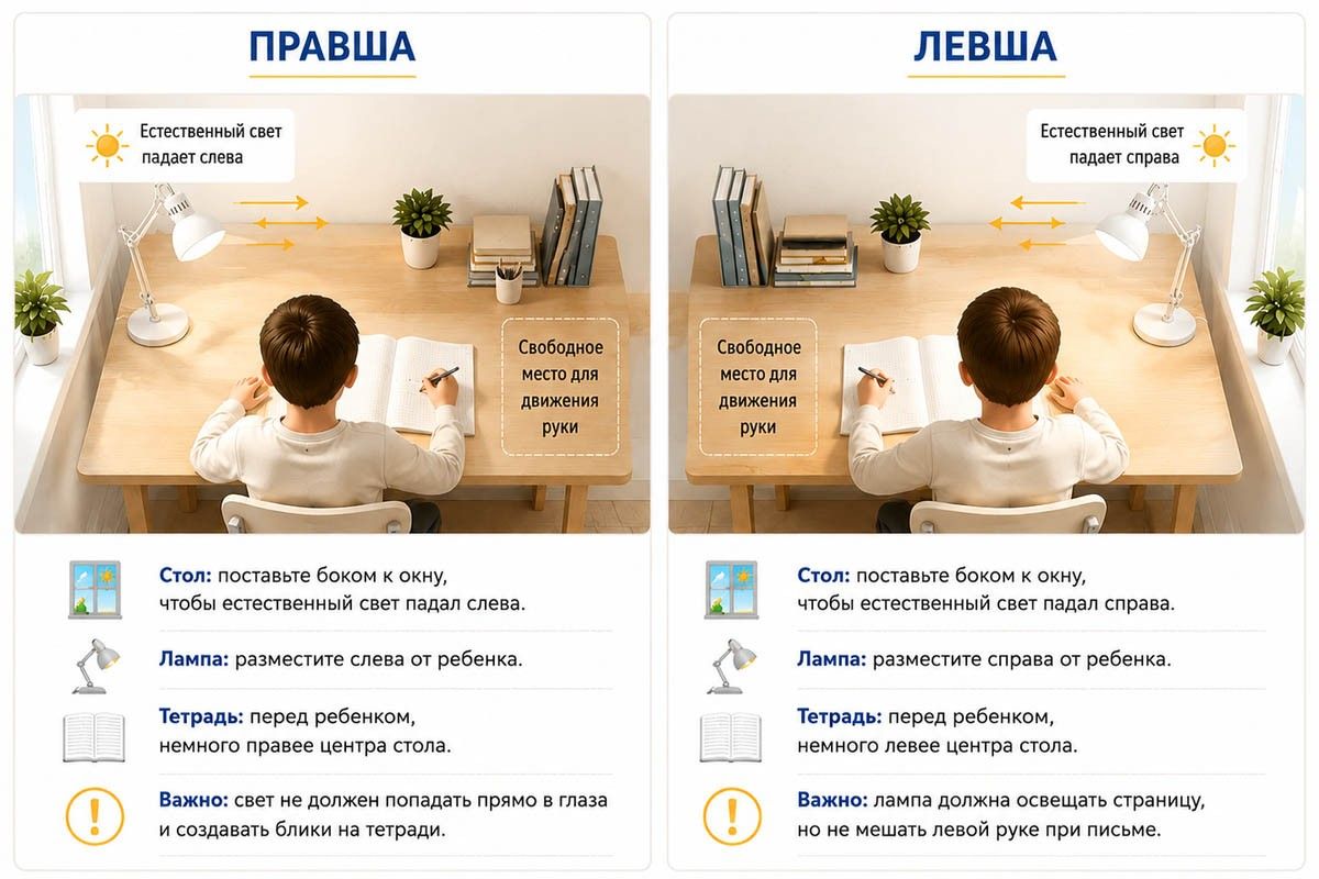 как заниматься левше дома