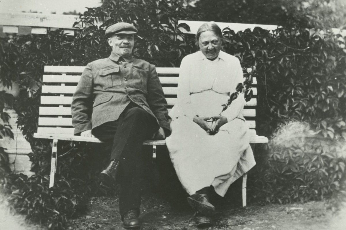 Крупская и Ленин