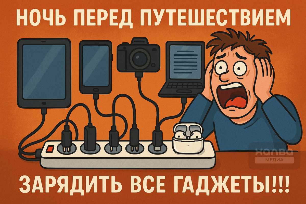 Главное — не забыть заряженные гаджеты