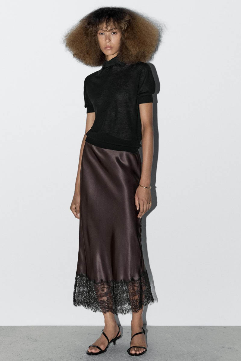 Главный элемент — кружево. Источник: massimodutti.com