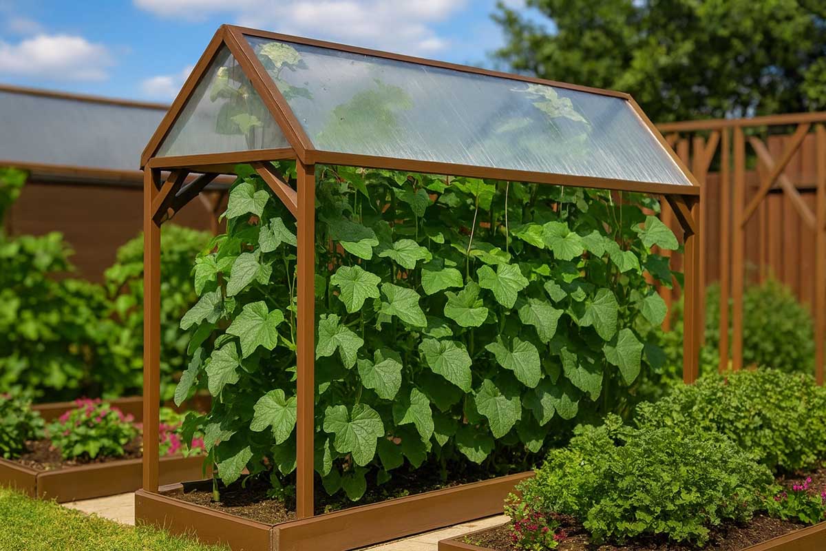 Вертикальная грядка как отдельный арт-объект. Источник: нейросеть