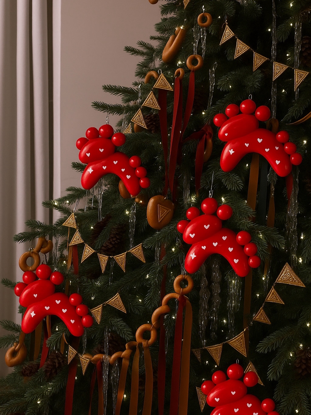 Елочные игрушки ручной работы Анастасии Поповой. Источник: vk.com/club226781914