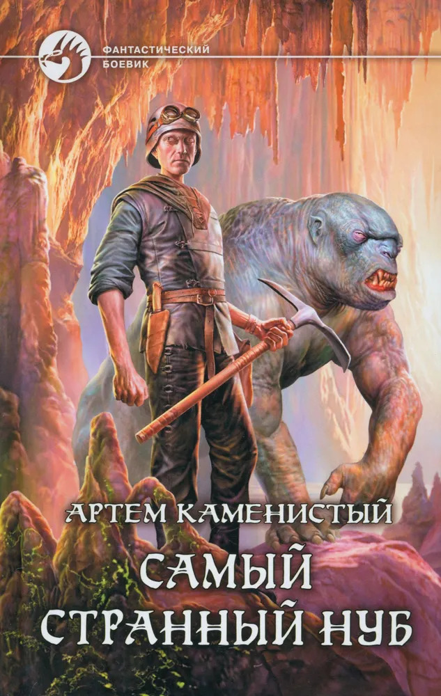 Артем Каменистый — один из немногих авторов в жанре, кто делает сложные игровые механики. Источник: обложка книги «Самый странный нуб» / издательство «Альфа-книга»