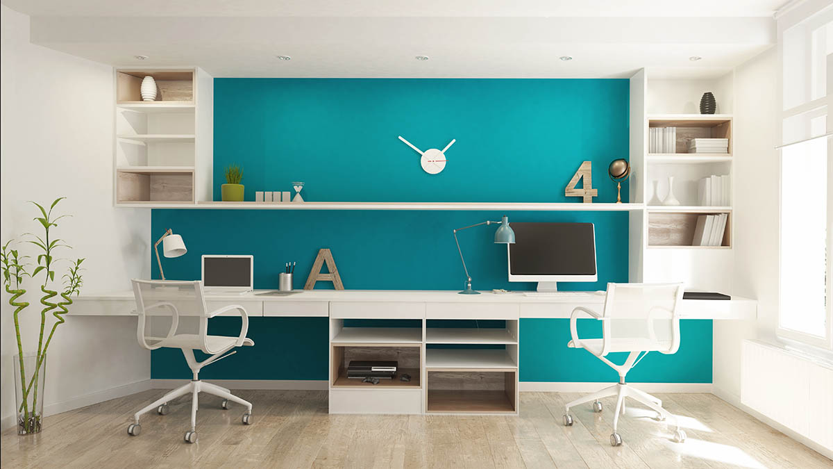  Рабочие места детей желательно разделить, одно на двоих — это неудобно и вызывает ссоры. Источник: L_Interiors / Shutterstock / FOTODOM