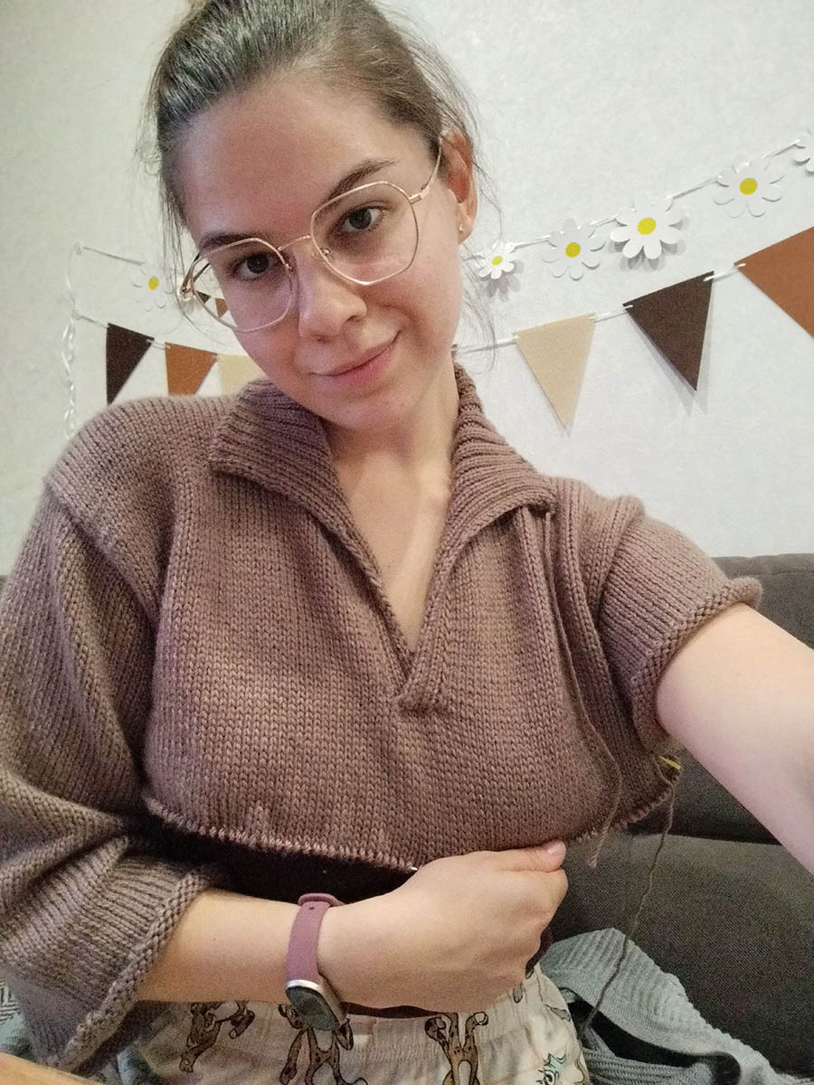 Когда вяжешь везде, контент появляется сам собой. Источник: личный архив Карины Перовой