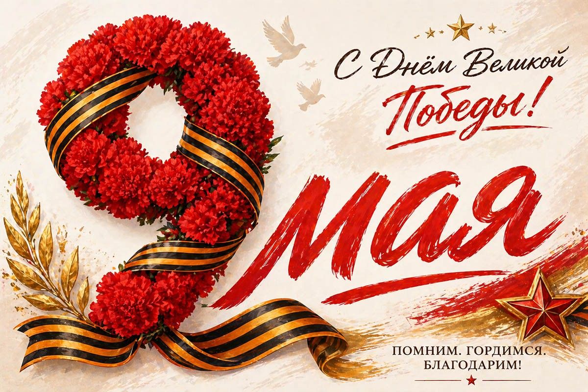 цветы день победы