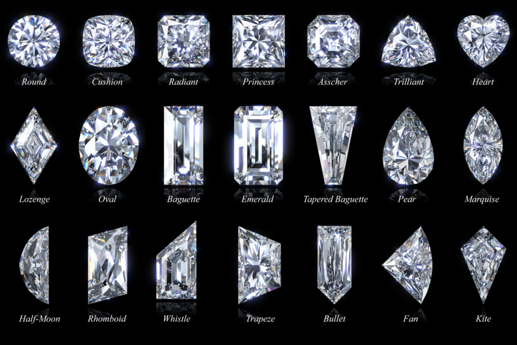 Варианты огранки алмазов