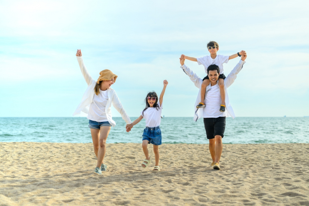 отпуск море семья счастье