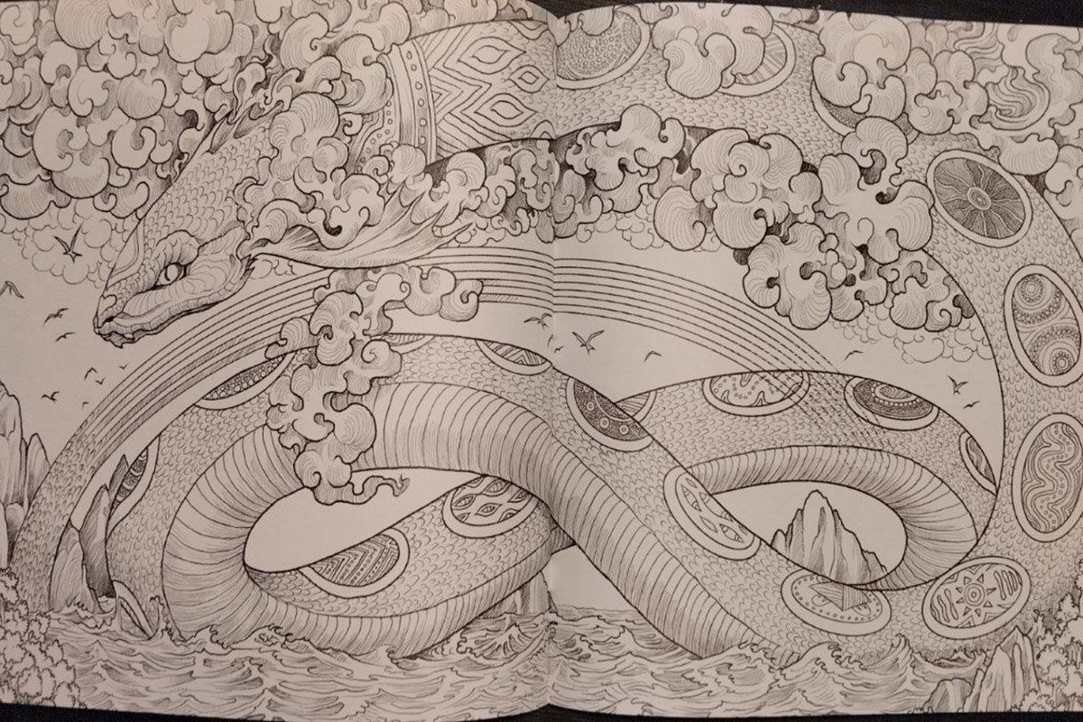 розанес змей раскраска