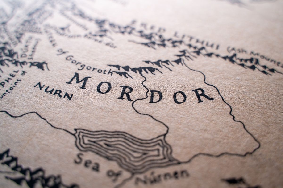 Властелин колец карта Мордор