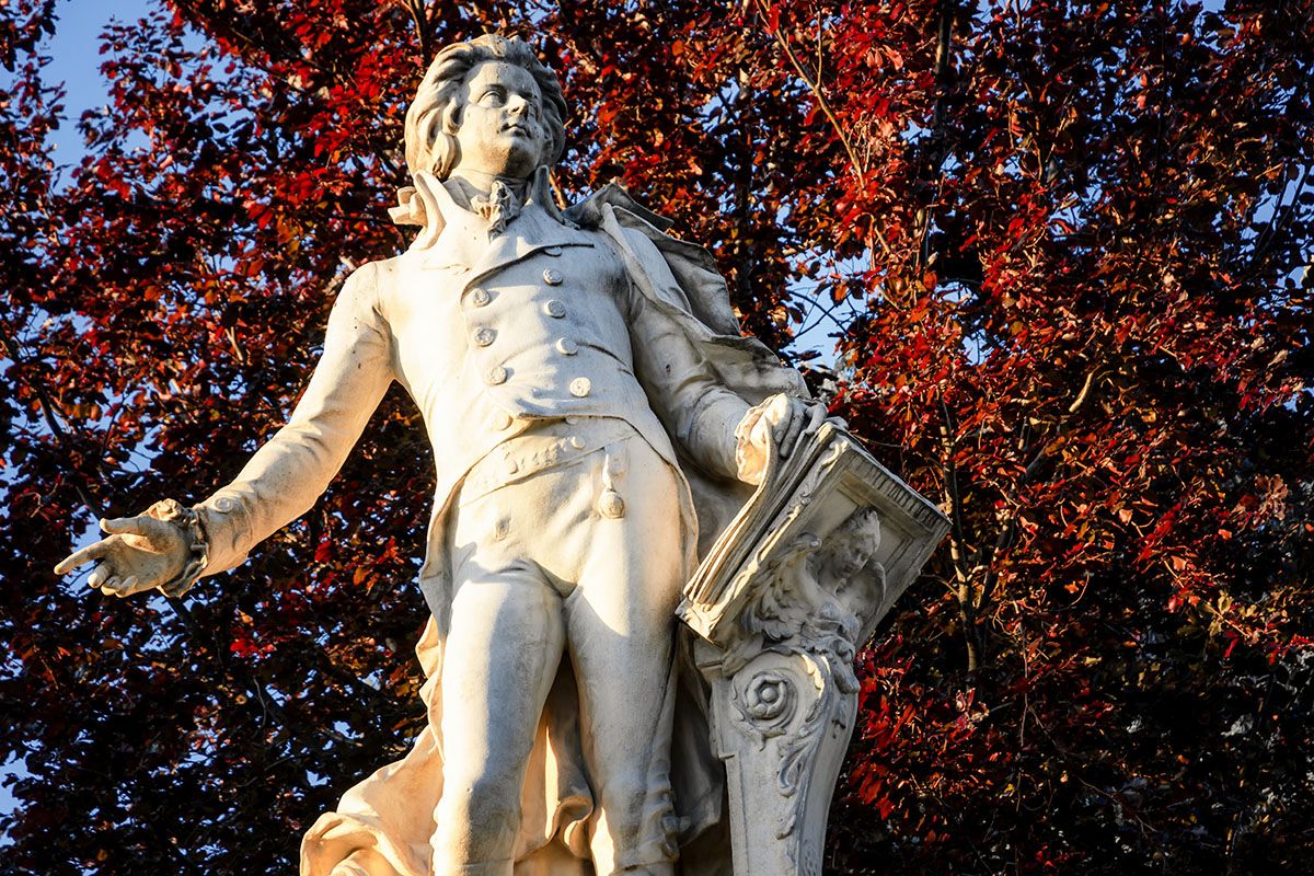 моцарт монумент статуя вена