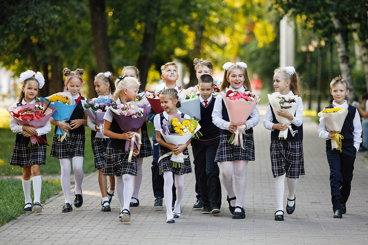 букет на 1 сентября