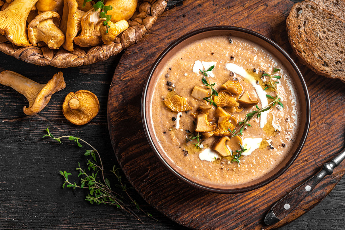 грибной суп пюре
