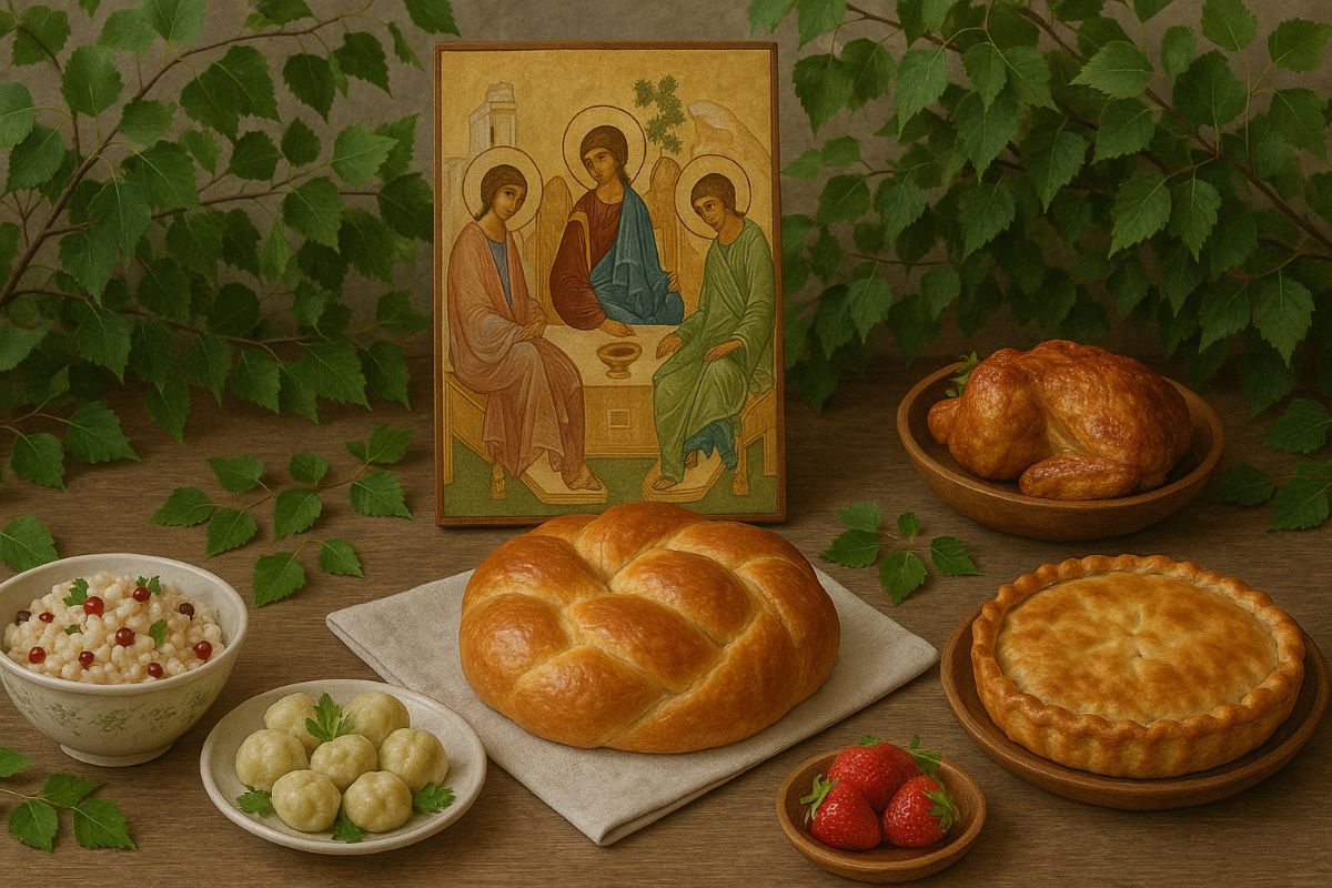 каравай и икона